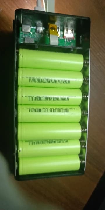 T21 Battery Storage Box 21*18650 with Flashlight Power Bank Case Battery Holder Box Dual USB 18650 Battery DIY Shell Storage view 5