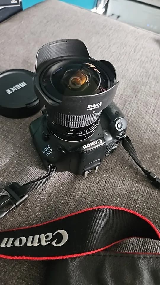 عدسة احترافية 8mm f/3.5 Fisheye واسعة النداء لكاميرات Canon و Nikon view 4