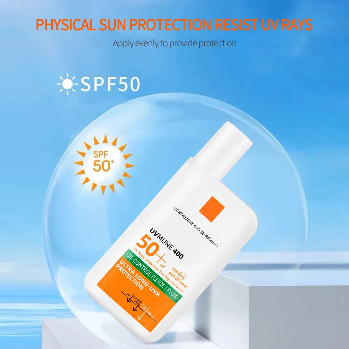 Long Lasting Facial Sunscreen with High UV Protection Refreshing and Moisturizing a 2 in 1 Skincare and Sun Protection Product view 6