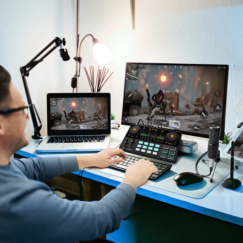 ماونو كاستر AM200-S1 ميكروفون استوديو لبث مباشر وتسجيل view 5