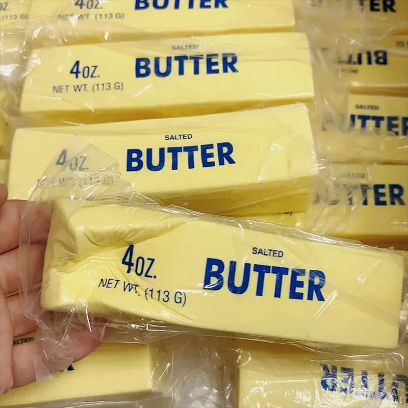 Jouet anti-stress souple et élastique en forme de bâton de beurre, jouet de décompression amusant en forme de fromage pour soulager l