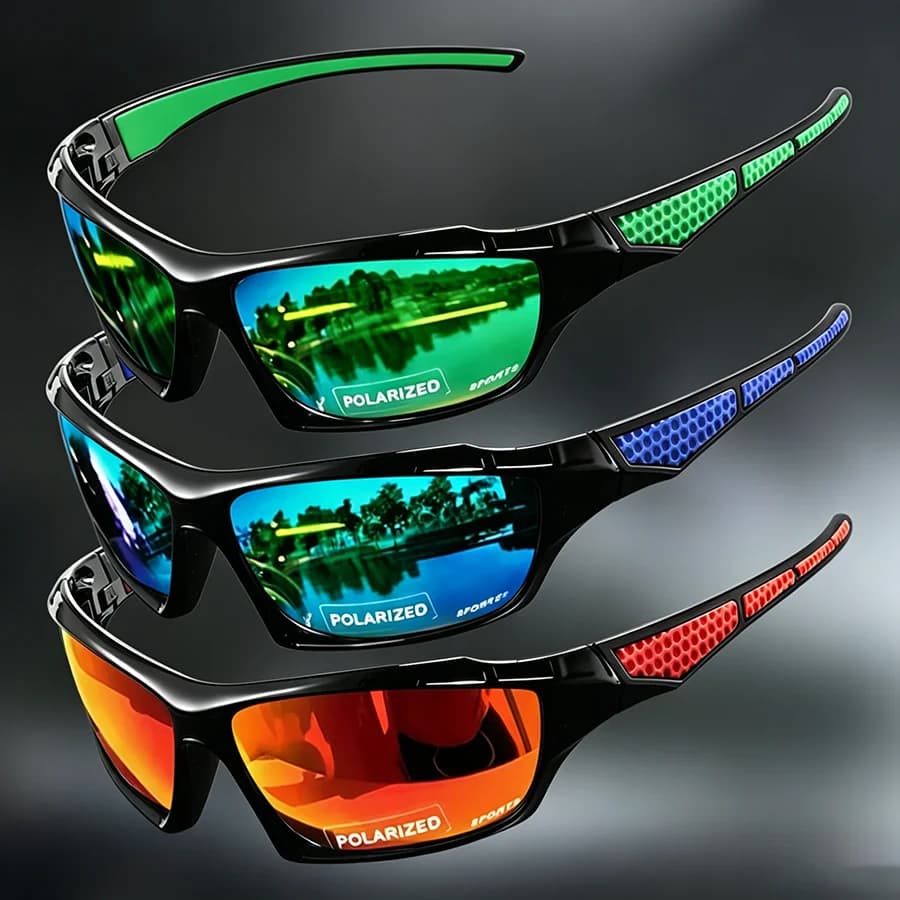 Fashion Sports Sunglasses Polarized UV Protection Personalized Glasses Round Frame Metal Men