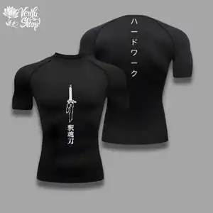 Toji Compression Shirt Sportswear Gymwear Gym Jujutsu Kaisen Compressions Anime Fushiguro Clothing Zenin Muscles view 6