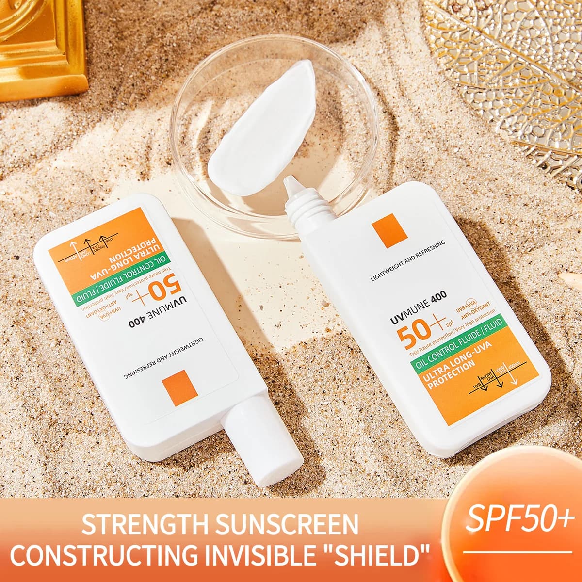 Long Lasting Facial Sunscreen with High UV Protection Refreshing and Moisturizing a 2 in 1 Skincare and Sun Protection Product
