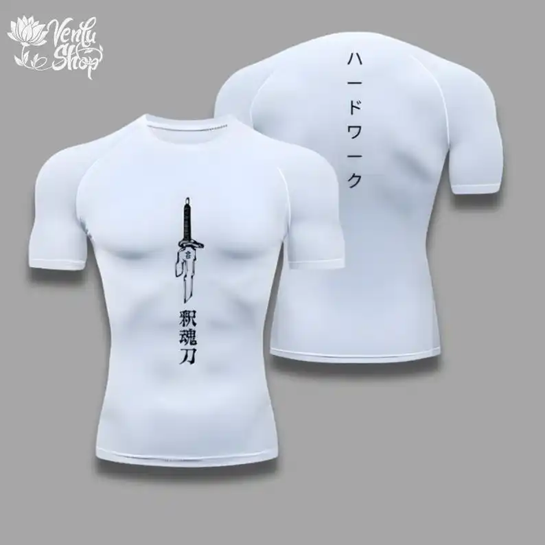 Toji Compression Shirt Sportswear Gymwear Gym Jujutsu Kaisen Compressions Anime Fushiguro Clothing Zenin Muscles view 2