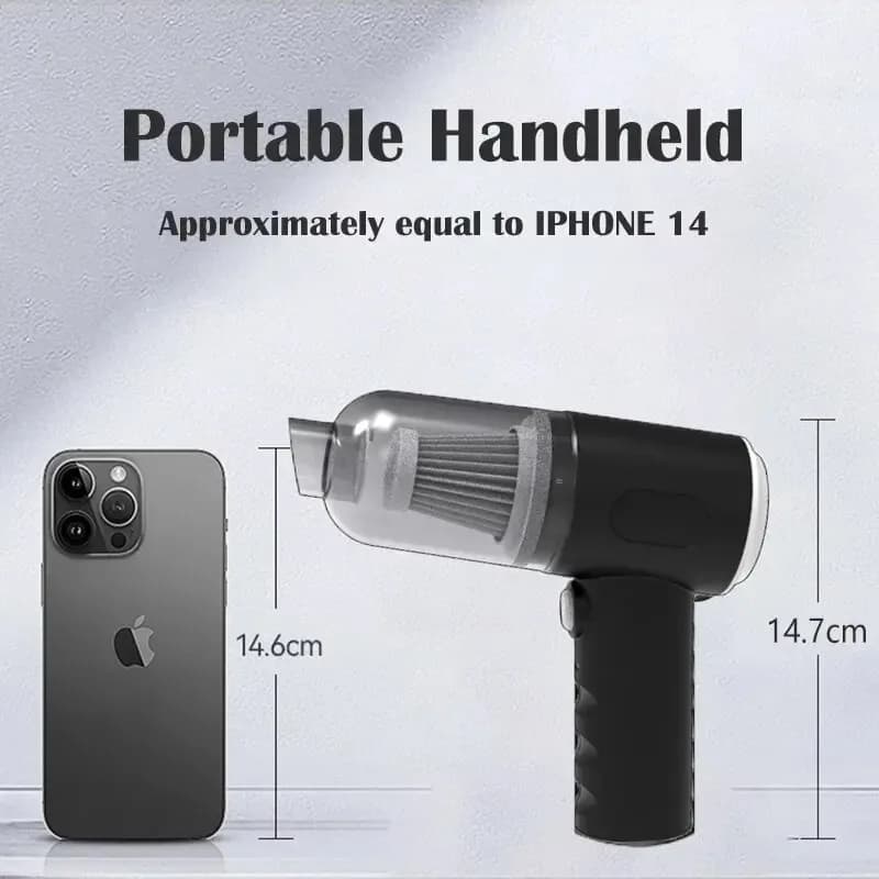 9000Pa Wireless Car Vacuum Cleaner USB Charging 1200mAh Portable Cleaning Appliance Mini Wet and Dry Vacuum Cleaner Household view 3