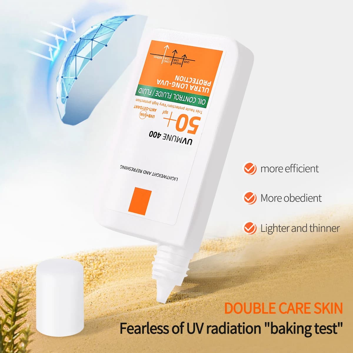 Long Lasting Facial Sunscreen with High UV Protection Refreshing and Moisturizing a 2 in 1 Skincare and Sun Protection Product view 4