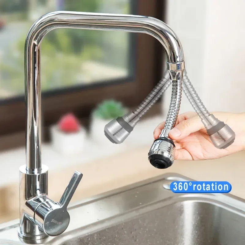 Kitchen Gadgets 2 Modes 360 Rotatable Bubbler High Pressure Faucet Extender Water Saving Bathroom Kitchen Accessories Supplies view 4