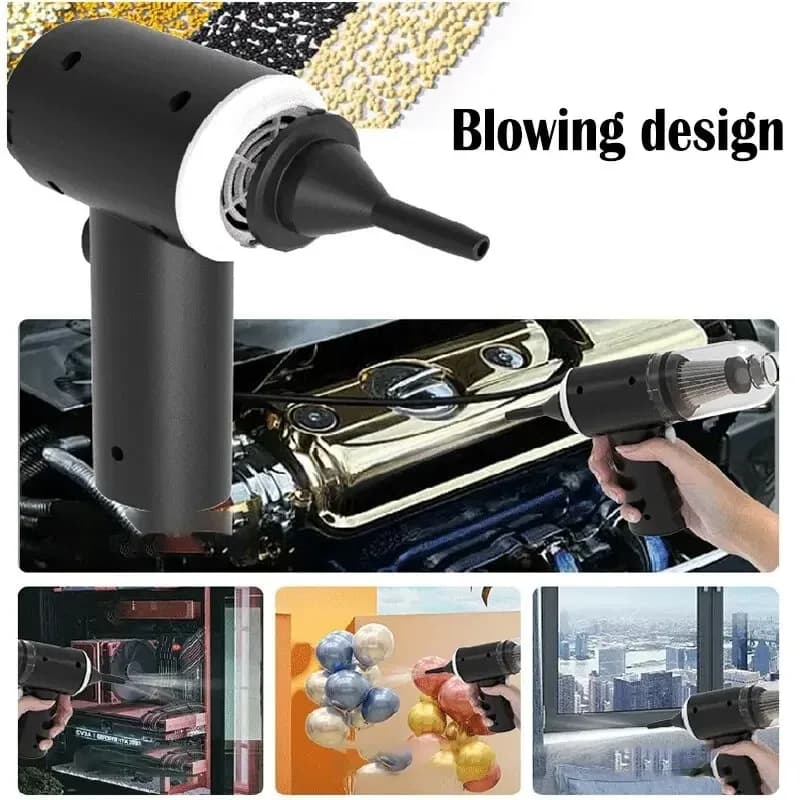 9000Pa Wireless Car Vacuum Cleaner USB Charging 1200mAh Portable Cleaning Appliance Mini Wet and Dry Vacuum Cleaner Household view 4
