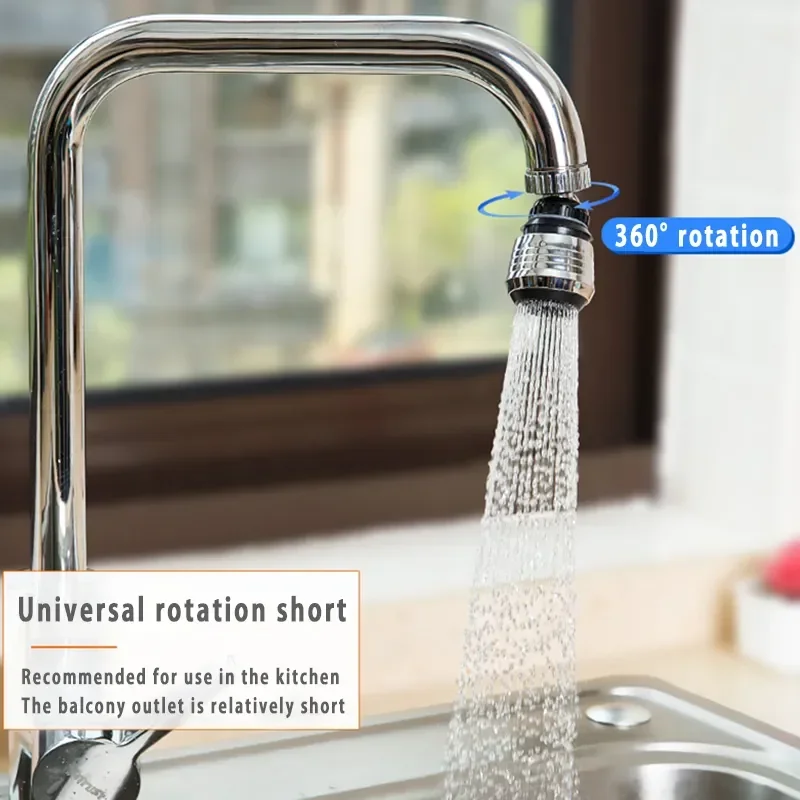 Kitchen Gadgets 2 Modes 360 Rotatable Bubbler High Pressure Faucet Extender Water Saving Bathroom Kitchen Accessories Supplies view 5