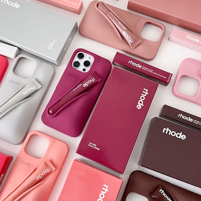 Luxury Lipstick Holder Phone Case for iPhone 11–17 | Silicone Makeup Cover with Lip Gloss Box