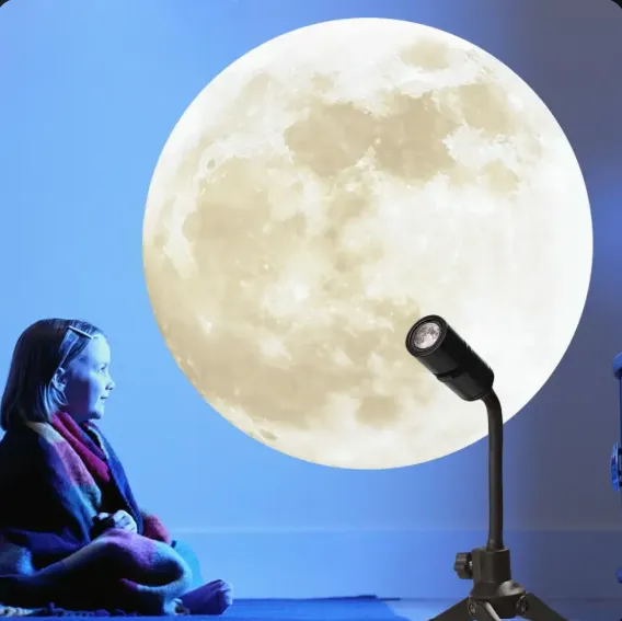 LunaOrbit™ – Lampe Projection Lune & Terre 360°