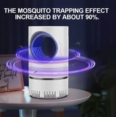 1 PC Electric Fly Bug Mosquito Insect Killer LED Light Trap Control Light Small Pests with USB Power Supply and Adapter