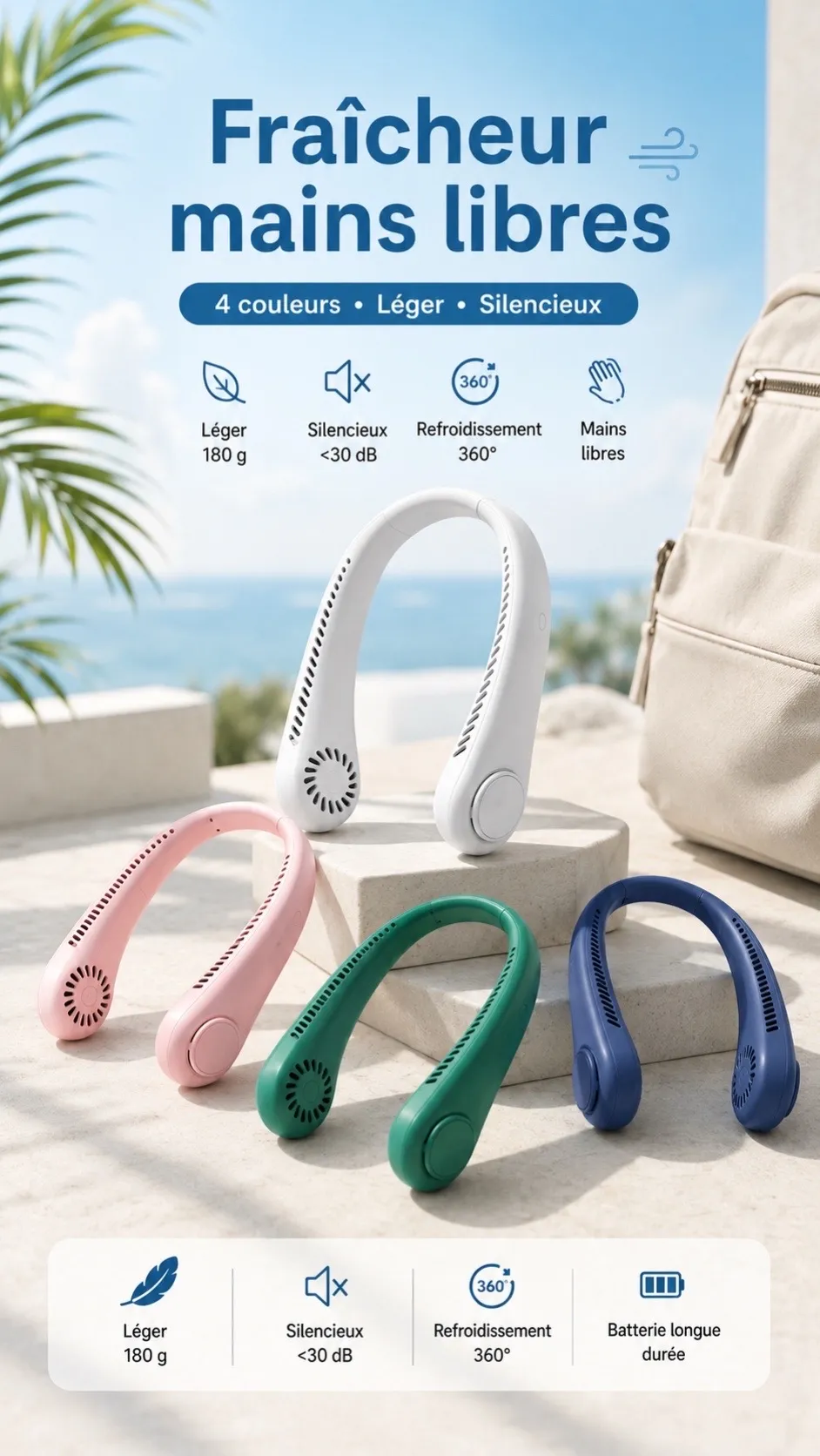 CoolBreeze Neck Fan