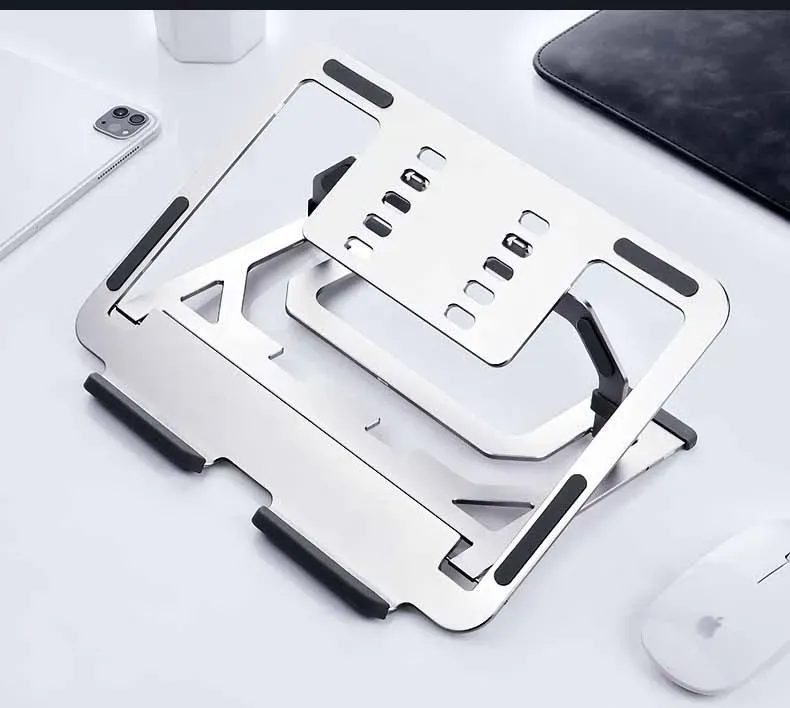 Adjustable Aluminum Laptop Stand – Multi-Angle Laptop Holder